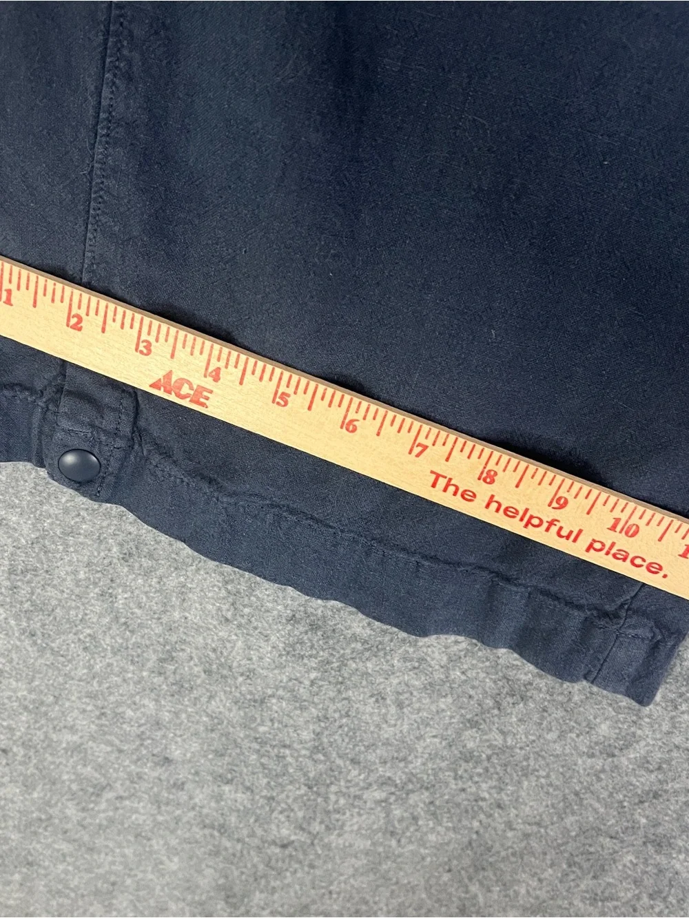 PILCRO Anthropologie Wide Leg Linen Cargo Pants Blue Cinch Waist XXS 30 Inseam